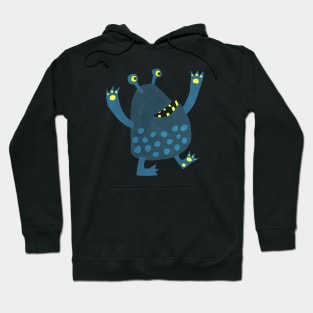 Blue Spotted Monsters Hoodie